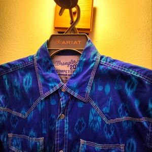Men's short sleeve wrangler western shirt